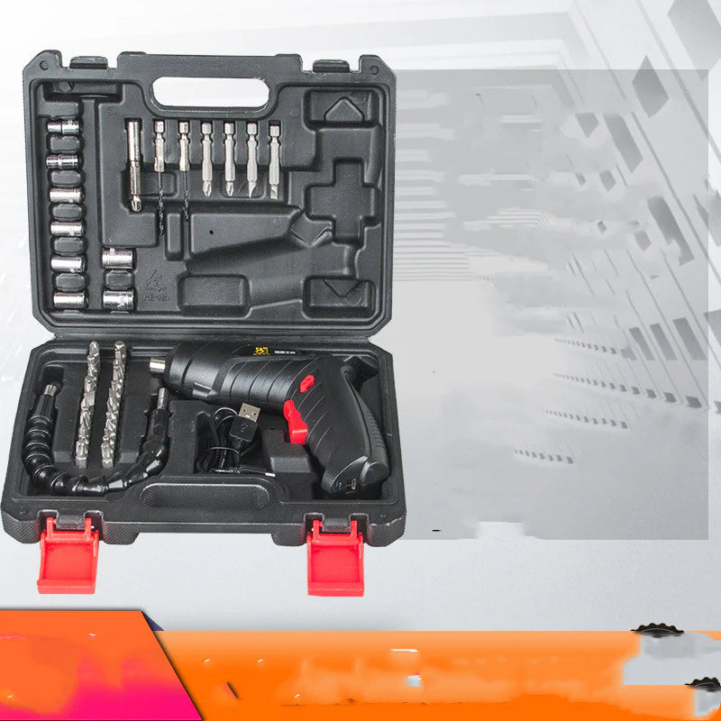 Compact Cordless Lithium-Ion Screwdriver Kit with Multiple Bits