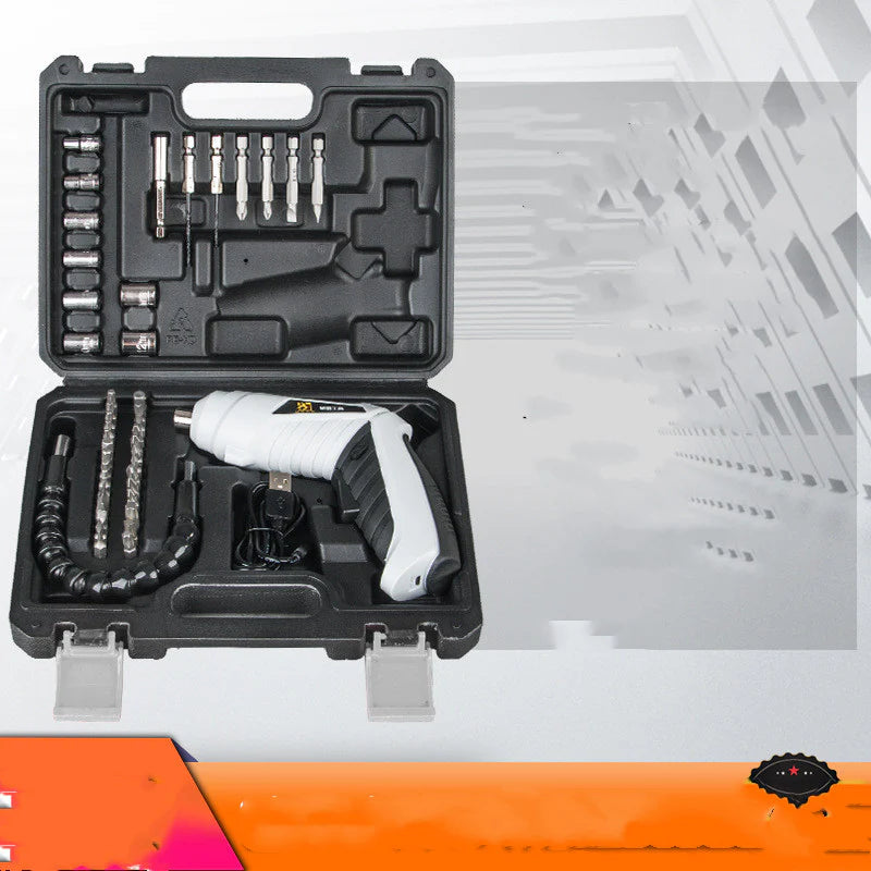 Compact Cordless Lithium-Ion Screwdriver Kit with Multiple Bits