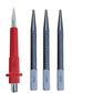 4 Piece Nail Setter & Center Punch Set 4" Wood Metal Super Impact Resistance USA