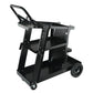 VEVOR Welding Cart, 3-Tier Welder Cart Heavy Duty with 400 Lbs Weight Capacity, 360¡Ã Swivel Wheels, Tank Storage Safety Chains, Rolling MIG Welder Cart for TIG, ARC, MMA, Plasma Cutter Welding Machine